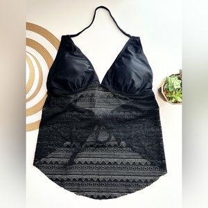 Swimwear See-Through Bikini Set Two Piece XL Size